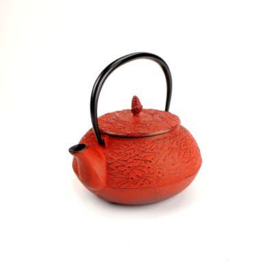 Pine Needle Cast Iron Teapot